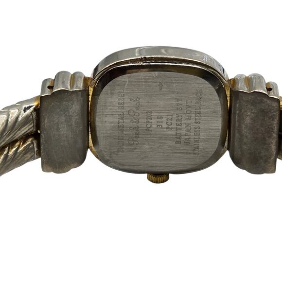 Peck & Peck Watch Women Quartz Mother of Pearl Silver Gold Tone Bracelet Quartz - Picture 7 of 9